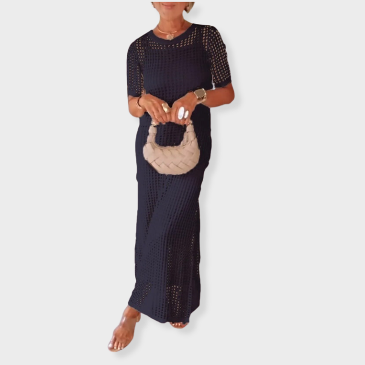 Bethany | Cut-Out Long Maxi Dress and Free Inner Dress