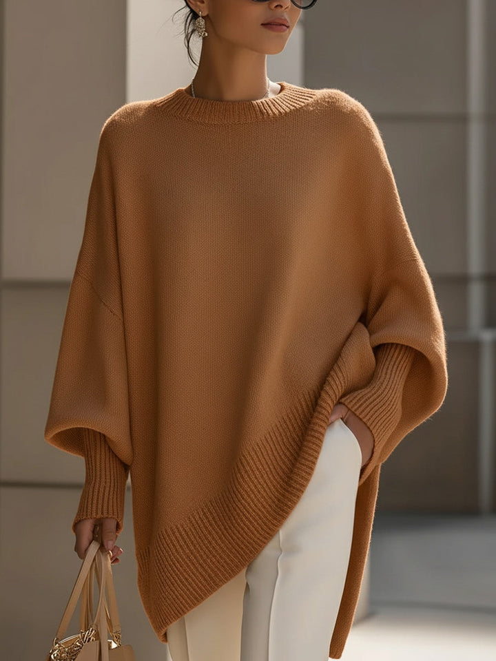 Frances | Oversized Draped Wide-Neck Sweater