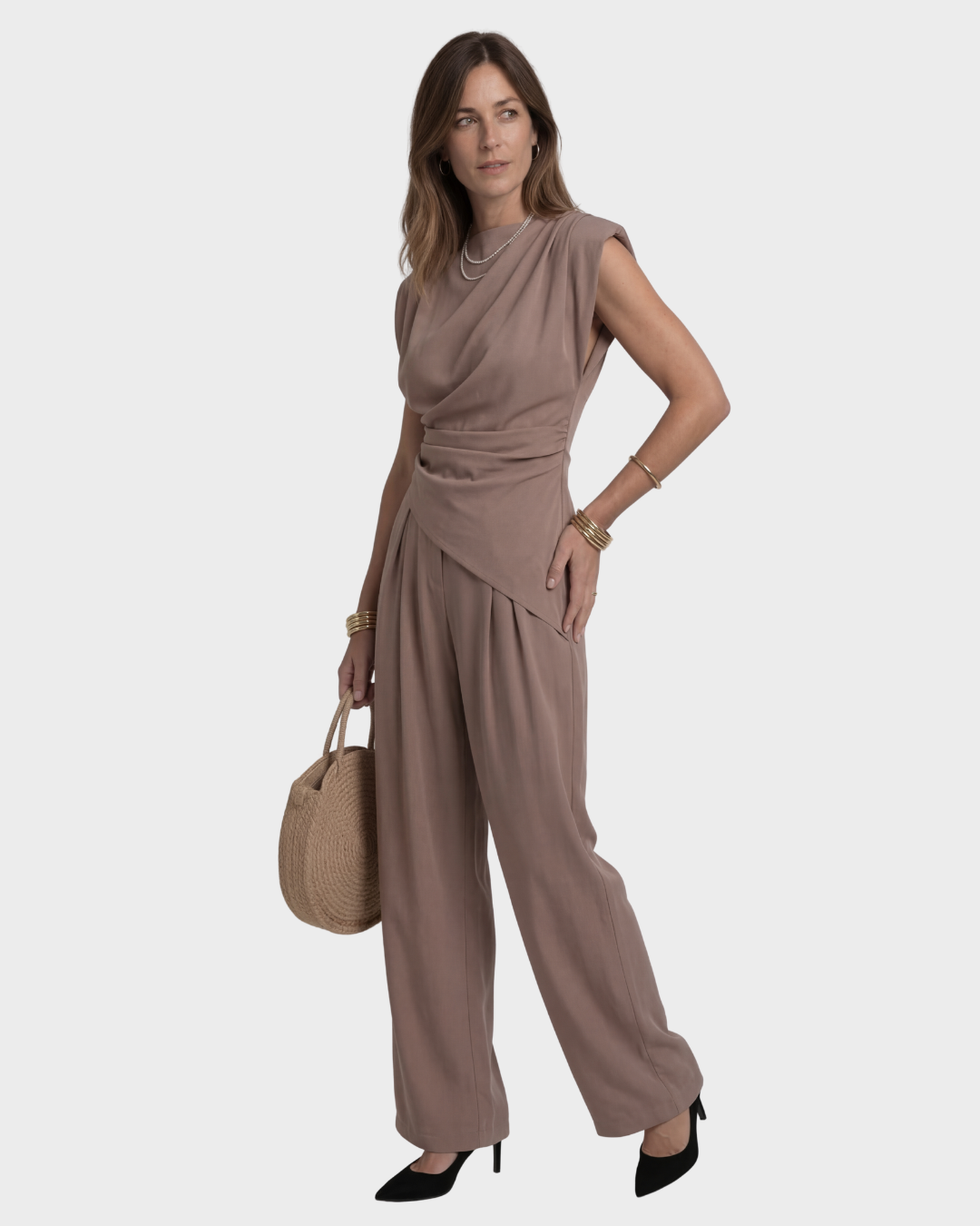 Clara | Elegant Draped Jumpsuit