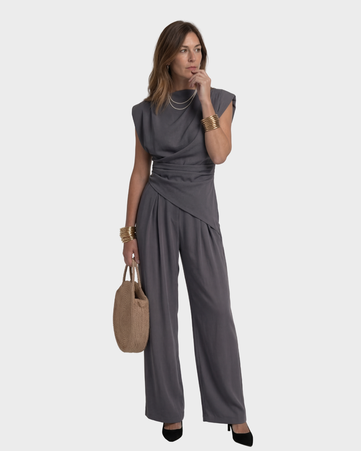 Clara | Elegant Draped Jumpsuit