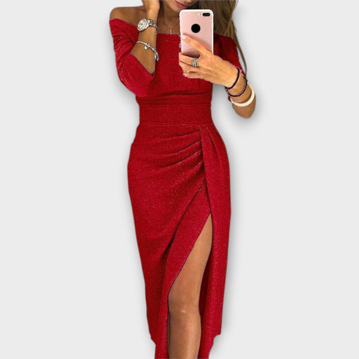 Aurora - Elegant Off-Shoulder Dress
