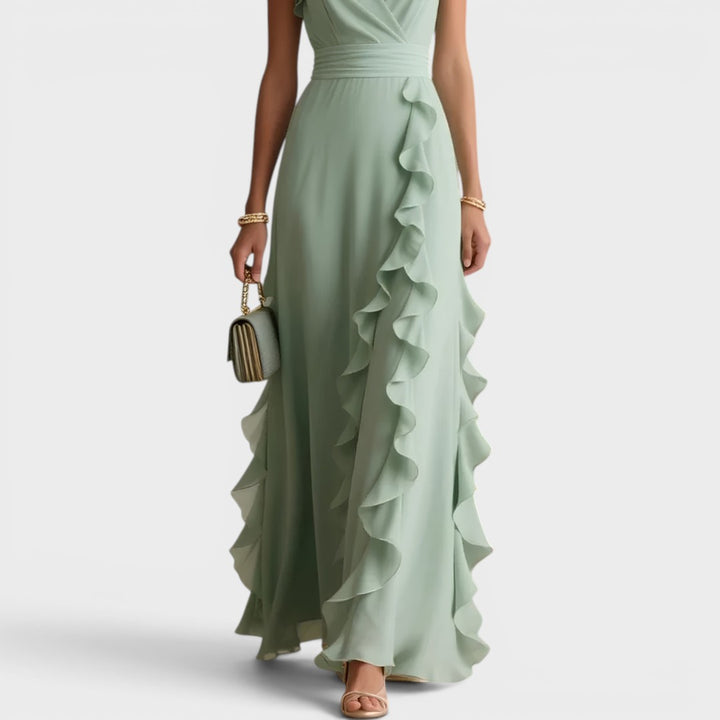 Serenity | Ruffle Maxi Dress