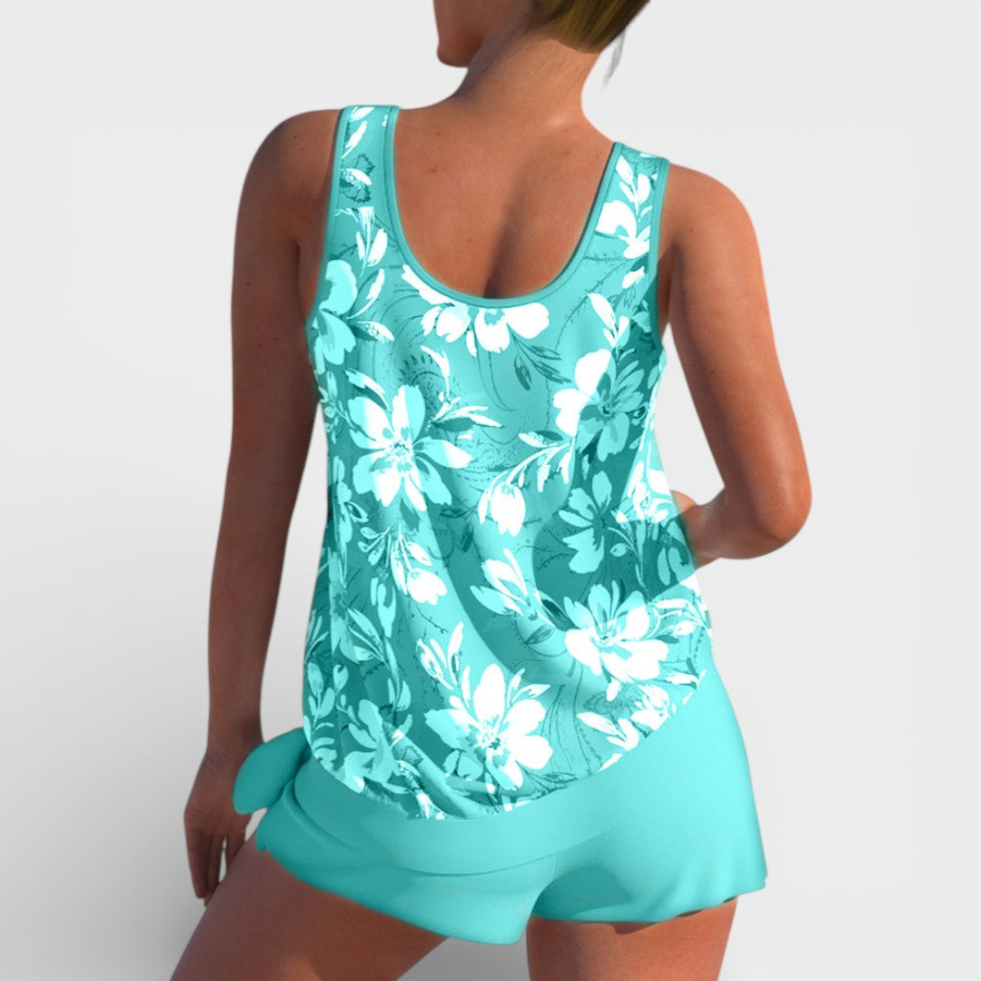 Megan  | Women Summer Tankini Two Piece Swimsuit