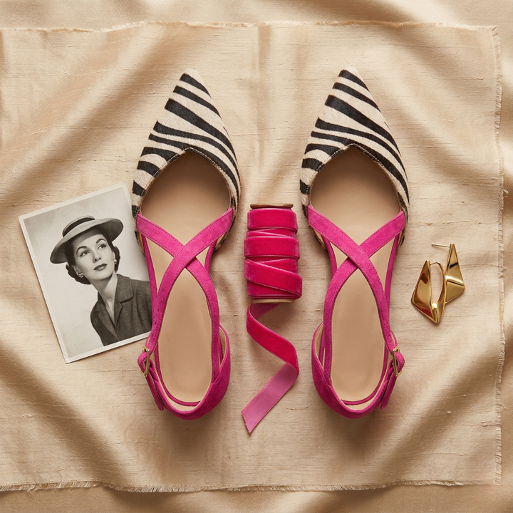 Blanche | Strappy Ballet Flats