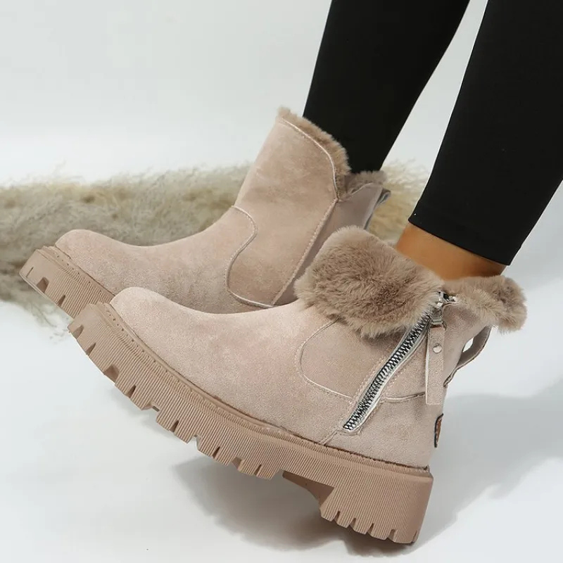 Wintera™ – Insulated Winter Boots with Side Zipper