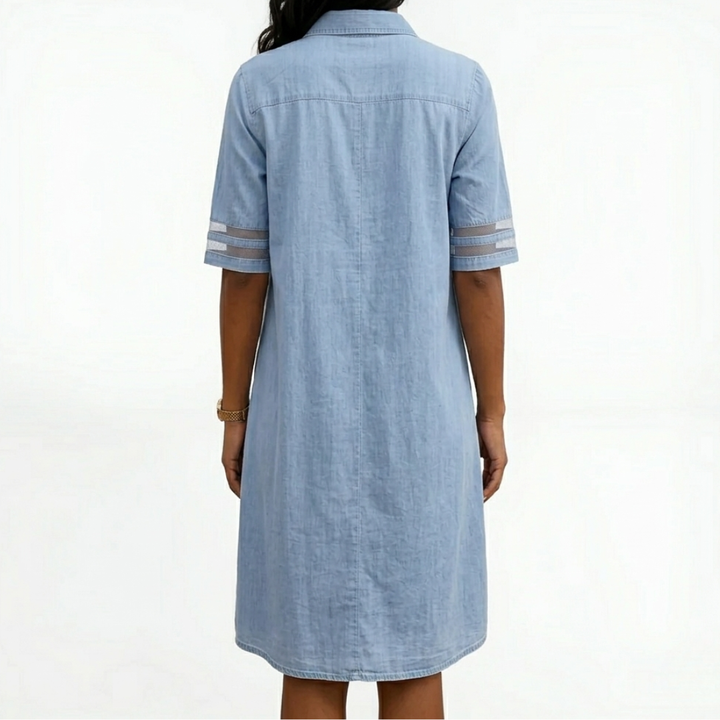 Brittany | Figure Flattering Denim Dress