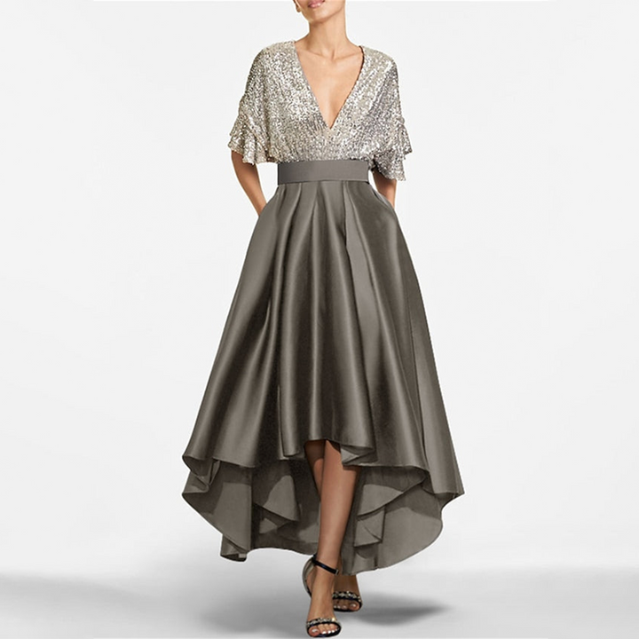 Georgia | V-Neck Side Pocket Maxi Dress