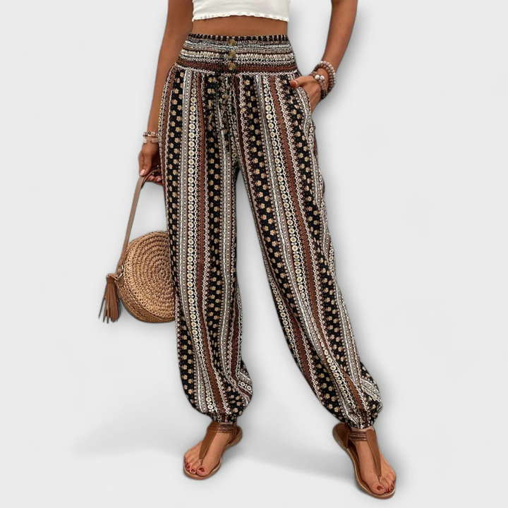 Nadine | Boho Print Summer Pants