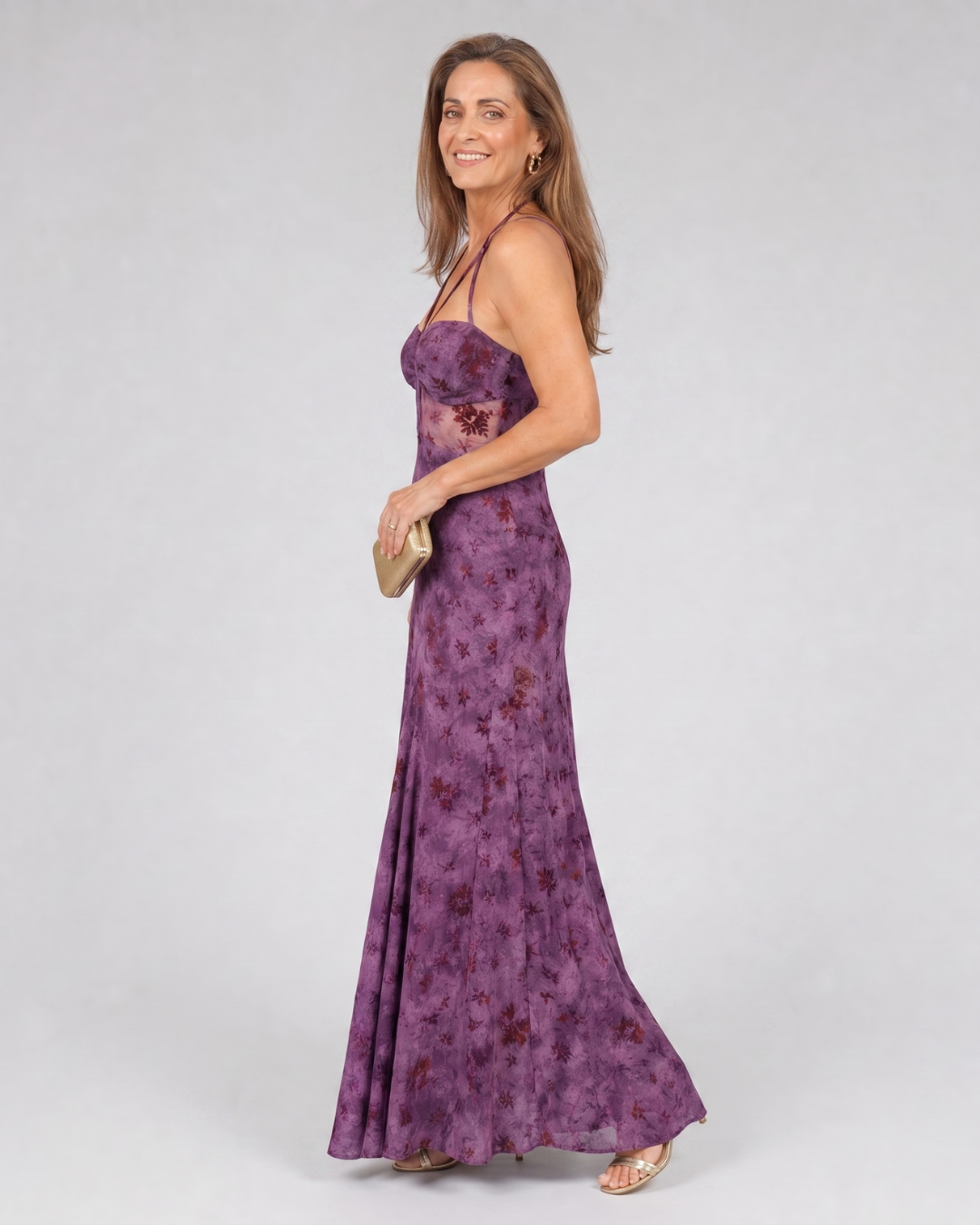 Seque | Floral Print Strappy Sleeveless Maxi Dress