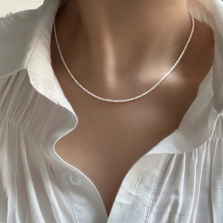 The product title remains unchanged: "Elegance-Clavicle Necklace".