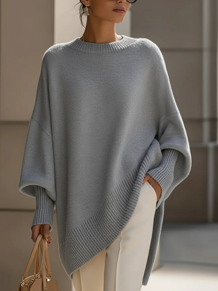 Frances | Oversized Draped Wide-Neck Sweater