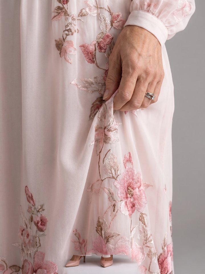 Musal | Long Sleeve Natural Flow Maxi Dress