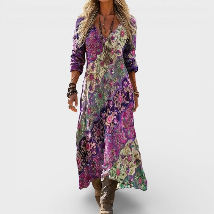 Eden | Boho Floral Maxi Dress