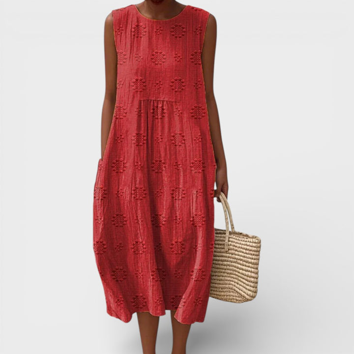 Julia | Sleeveless Midi Dress