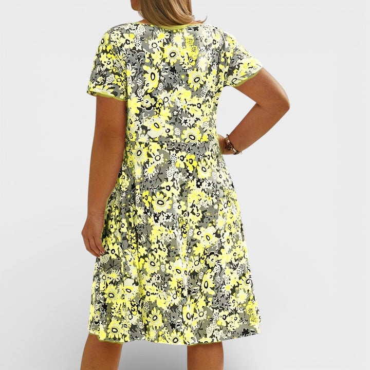 Jade | Floral V-neck Dress