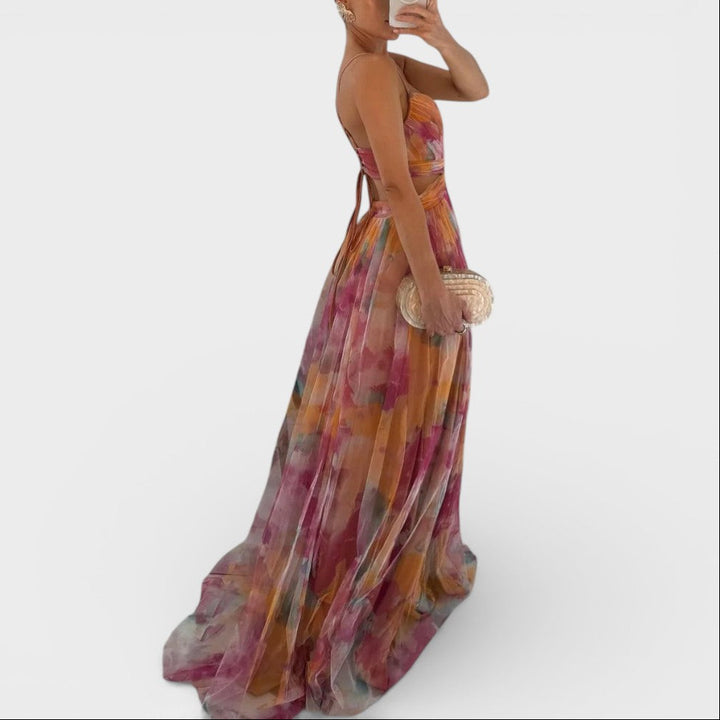 Giselle - Enchanting maxi dress with floral print