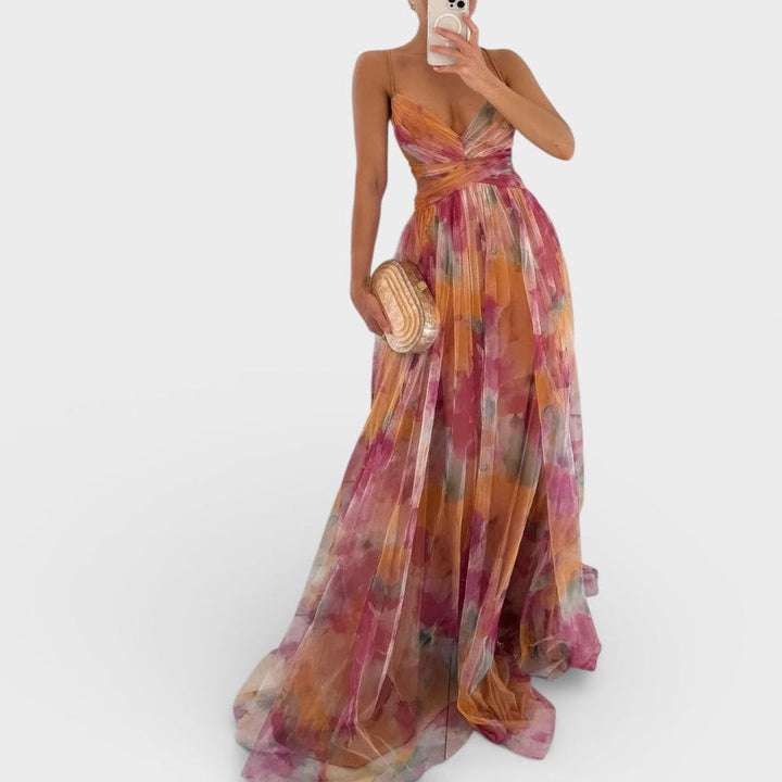 Giselle - Enchanting maxi dress with floral print