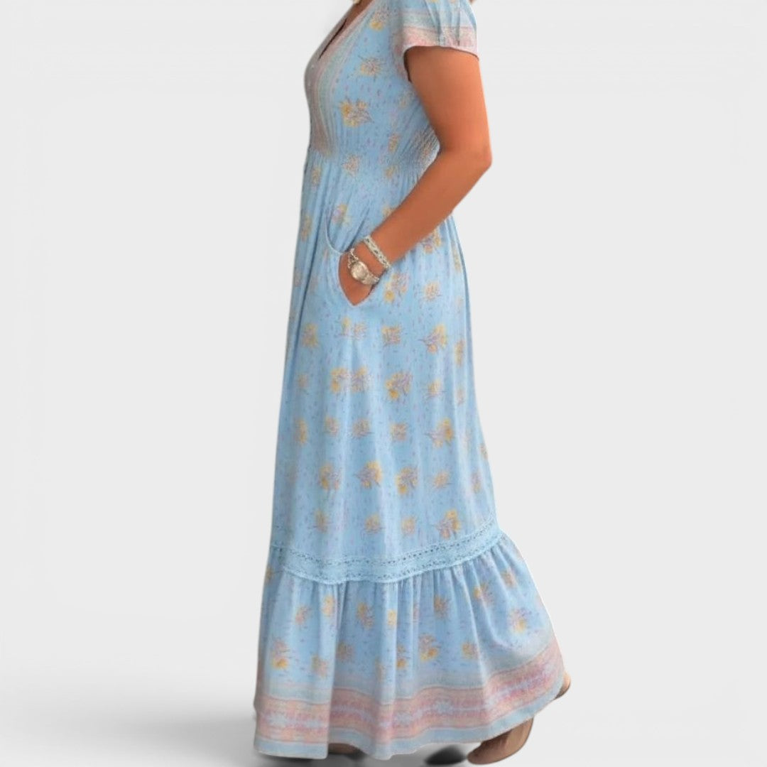 Isadora | Romantic Bohemian Maxi Dress
