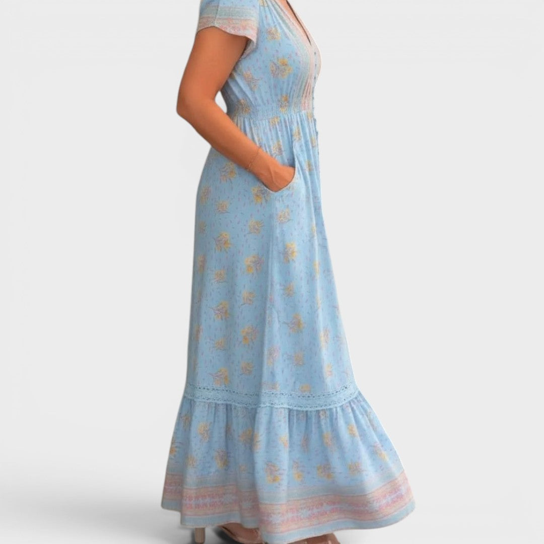 Isadora | Romantic Bohemian Maxi Dress