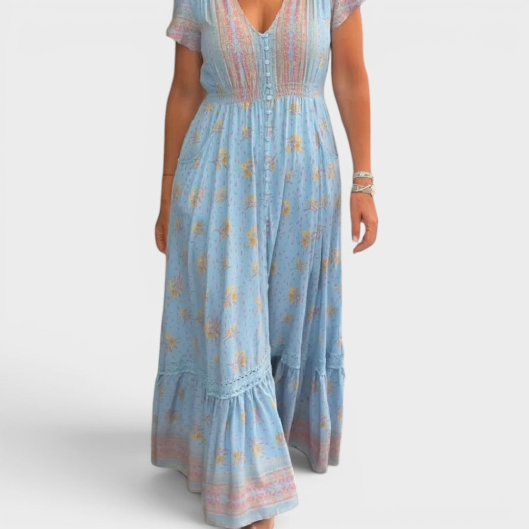 Isadora | Romantic Bohemian Maxi Dress