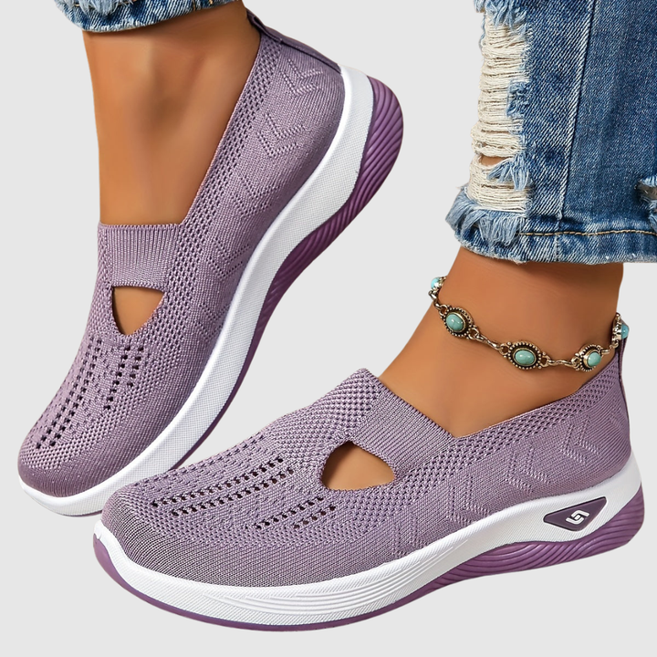 Amanda | Slip-On Knit Walking Sneakers