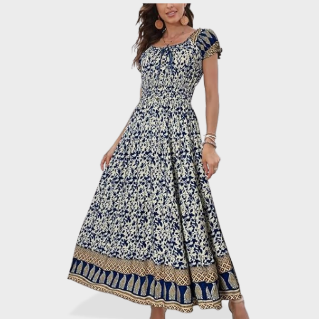Scarlett | Boho Print Maxi Dress