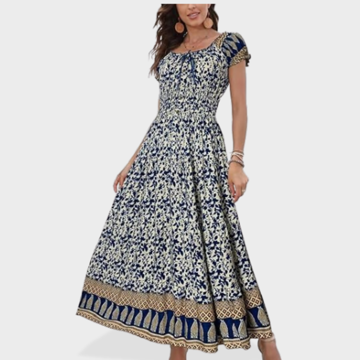Scarlett | Boho Print Maxi Dress