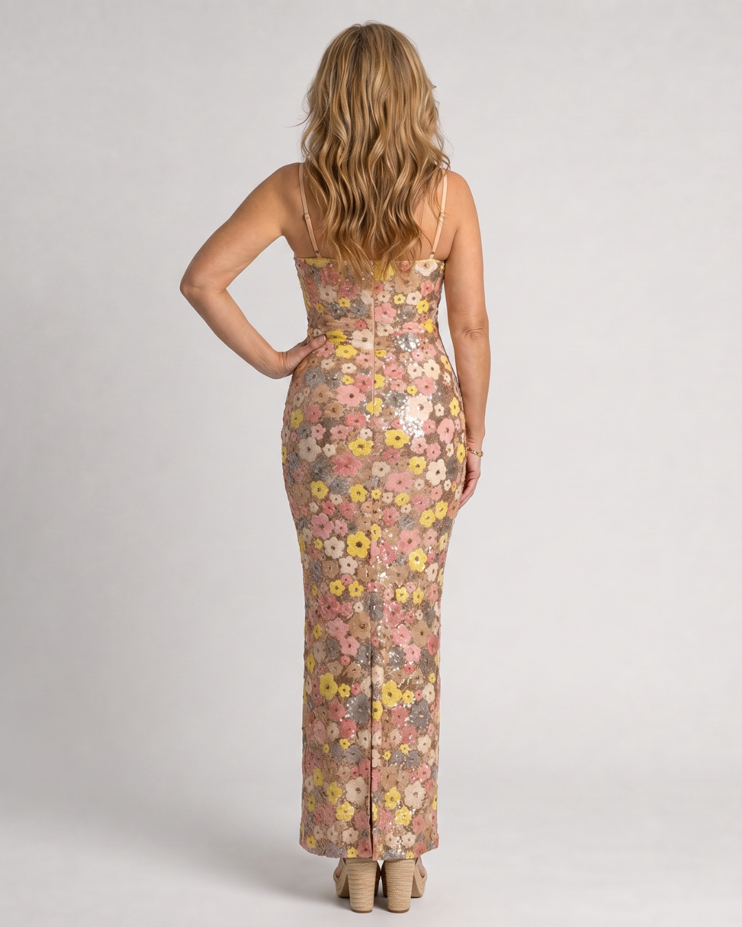 Siqua | Ditsy Floral Sleeveless Bodycon Maxi Dress