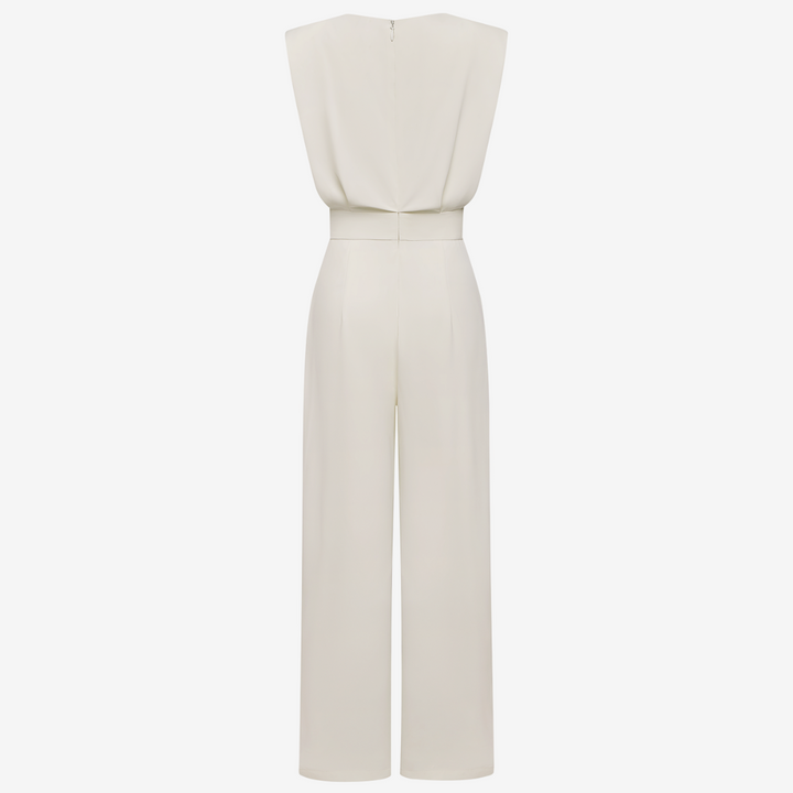 Aria | Elegant Sleeveless Wide Leg Jumpsuit