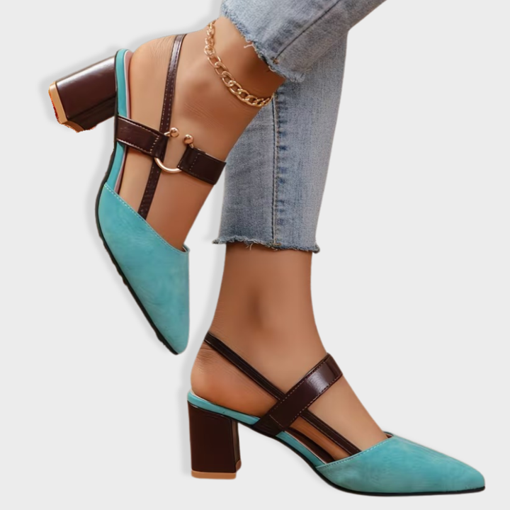 Claire | Pointed Toe Slingback Heels