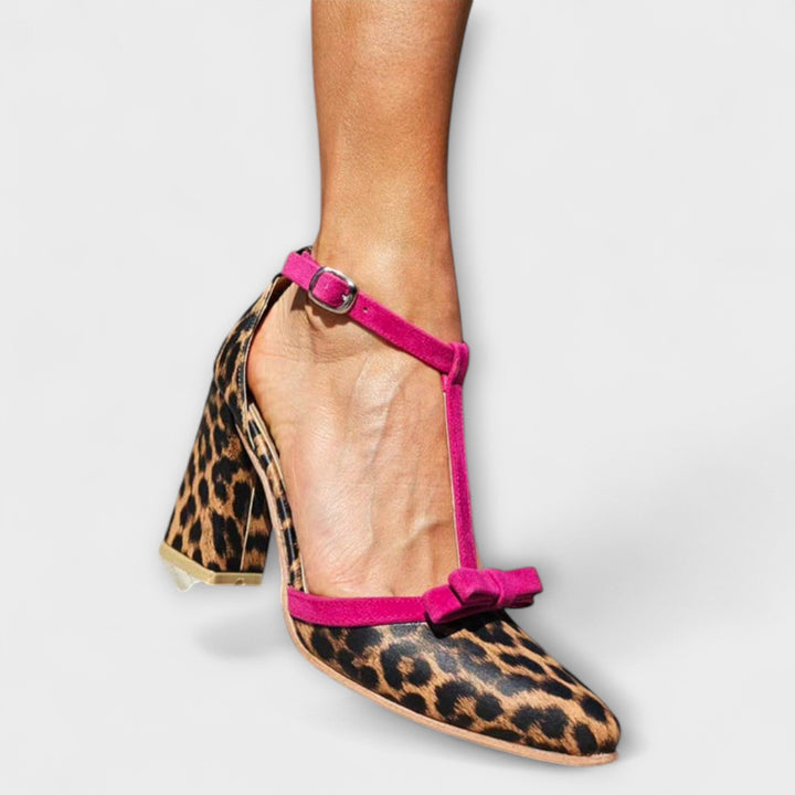 Aurora – Block Heel with Wild Accent