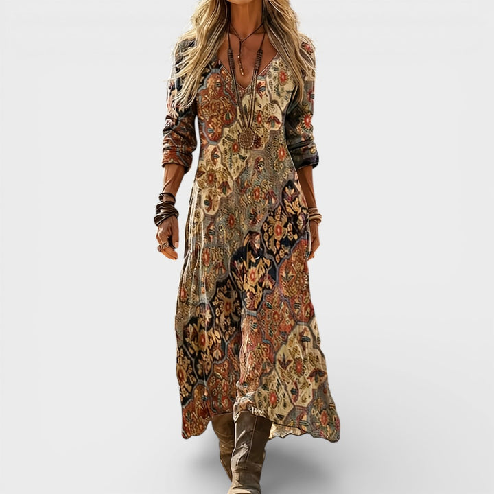 Eden | Boho Floral Maxi Dress