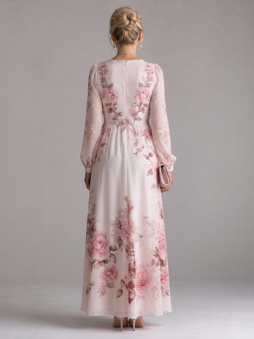 Musal | Long Sleeve Natural Flow Maxi Dress