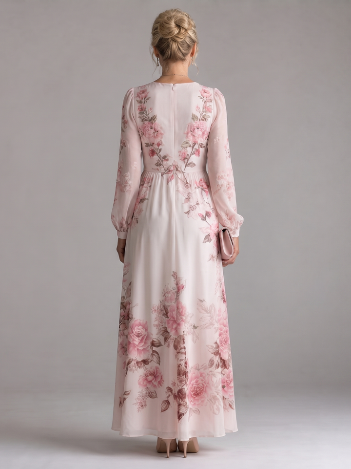 Musal | Long Sleeve Natural Flow Maxi Dress