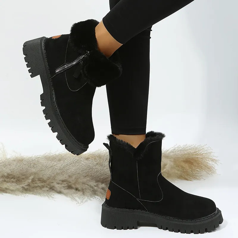 Wintera™ – Insulated Winter Boots with Side Zipper