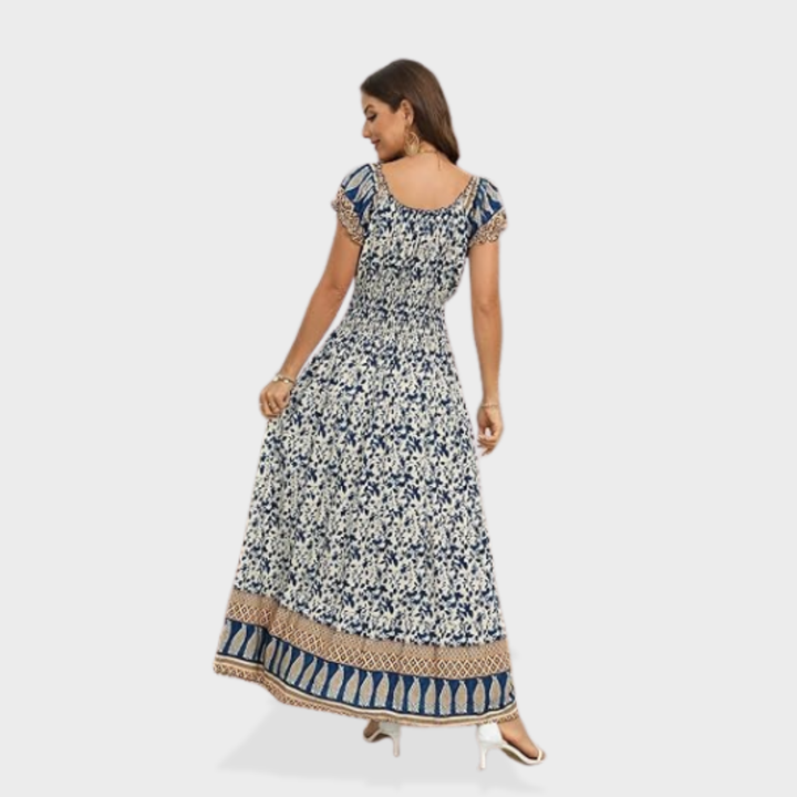 Scarlett | Boho Print Maxi Dress