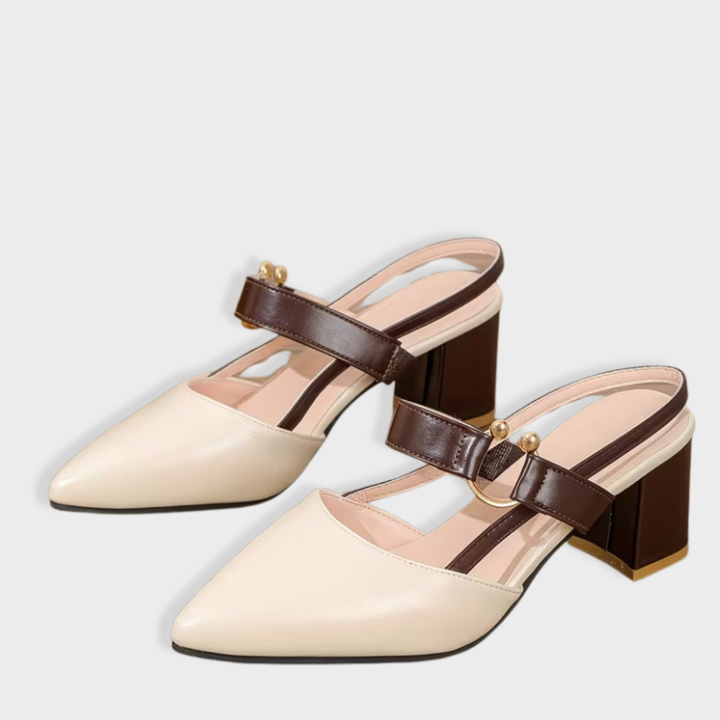 Claire | Pointed Toe Slingback Heels
