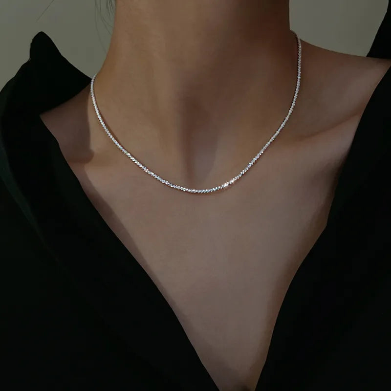 The product title remains unchanged: "Elegance-Clavicle Necklace".