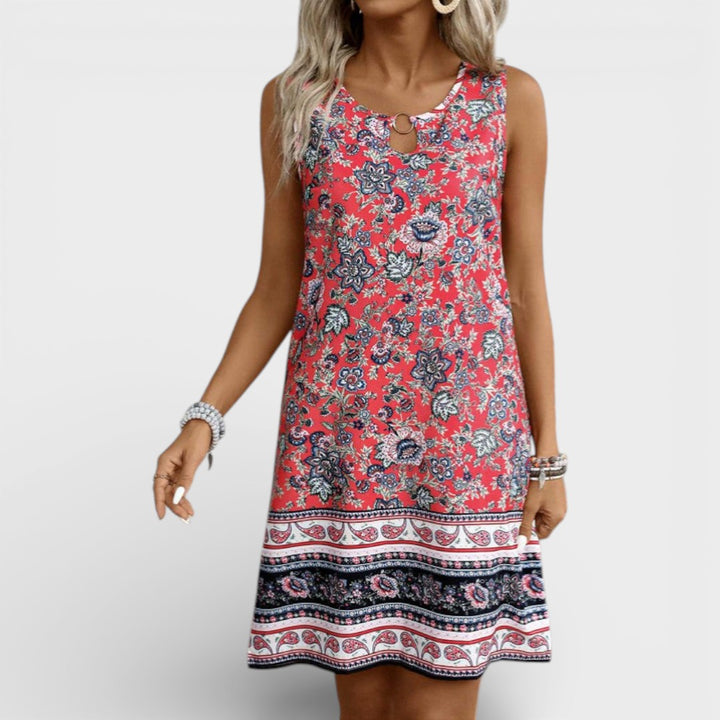 Emery | Floral Sleeveless Summer Dress