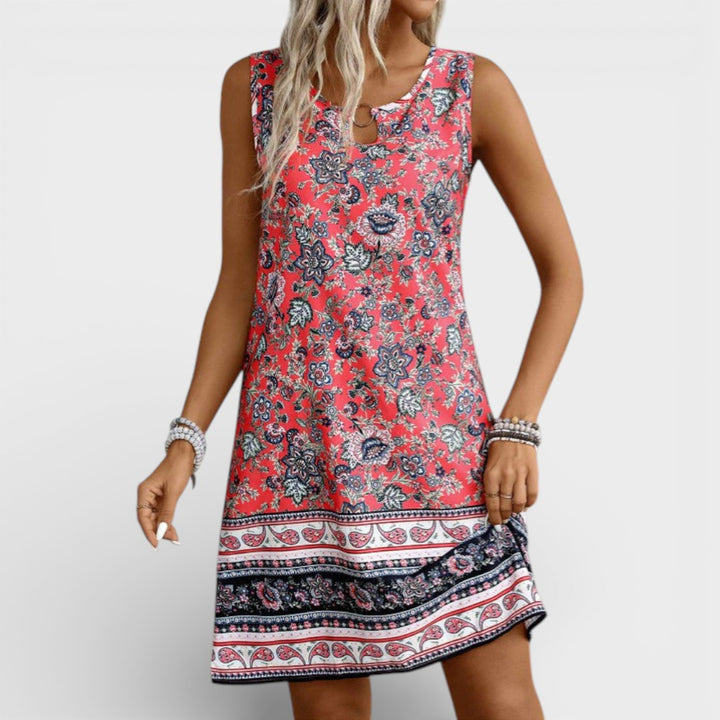 Emery | Floral Sleeveless Summer Dress