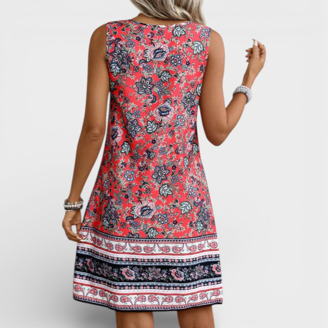 Emery | Floral Sleeveless Summer Dress