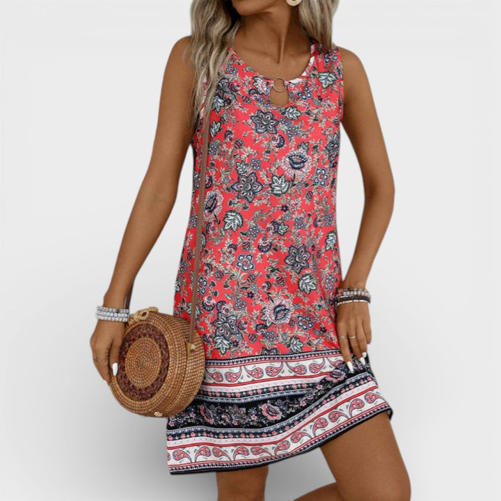 Emery | Floral Sleeveless Summer Dress