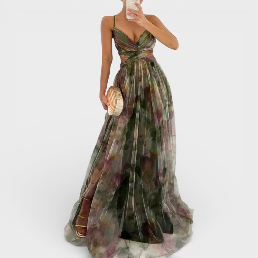 Giselle - Enchanting maxi dress with floral print