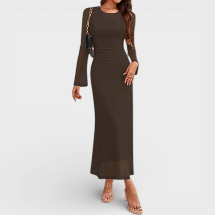 Jessica | Long Sleeve Floral Maxi Dress