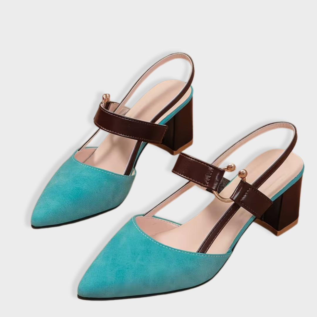 Claire | Pointed Toe Slingback Heels
