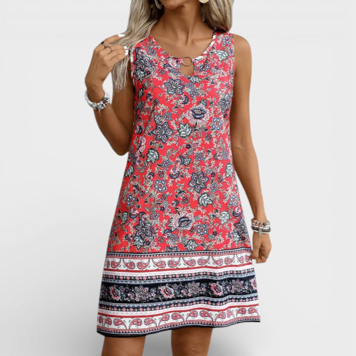 Emery | Floral Sleeveless Summer Dress