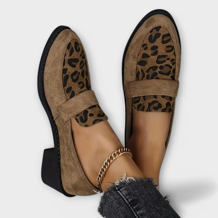 Aurora - Elegant Women's Shoes with Leopard Print