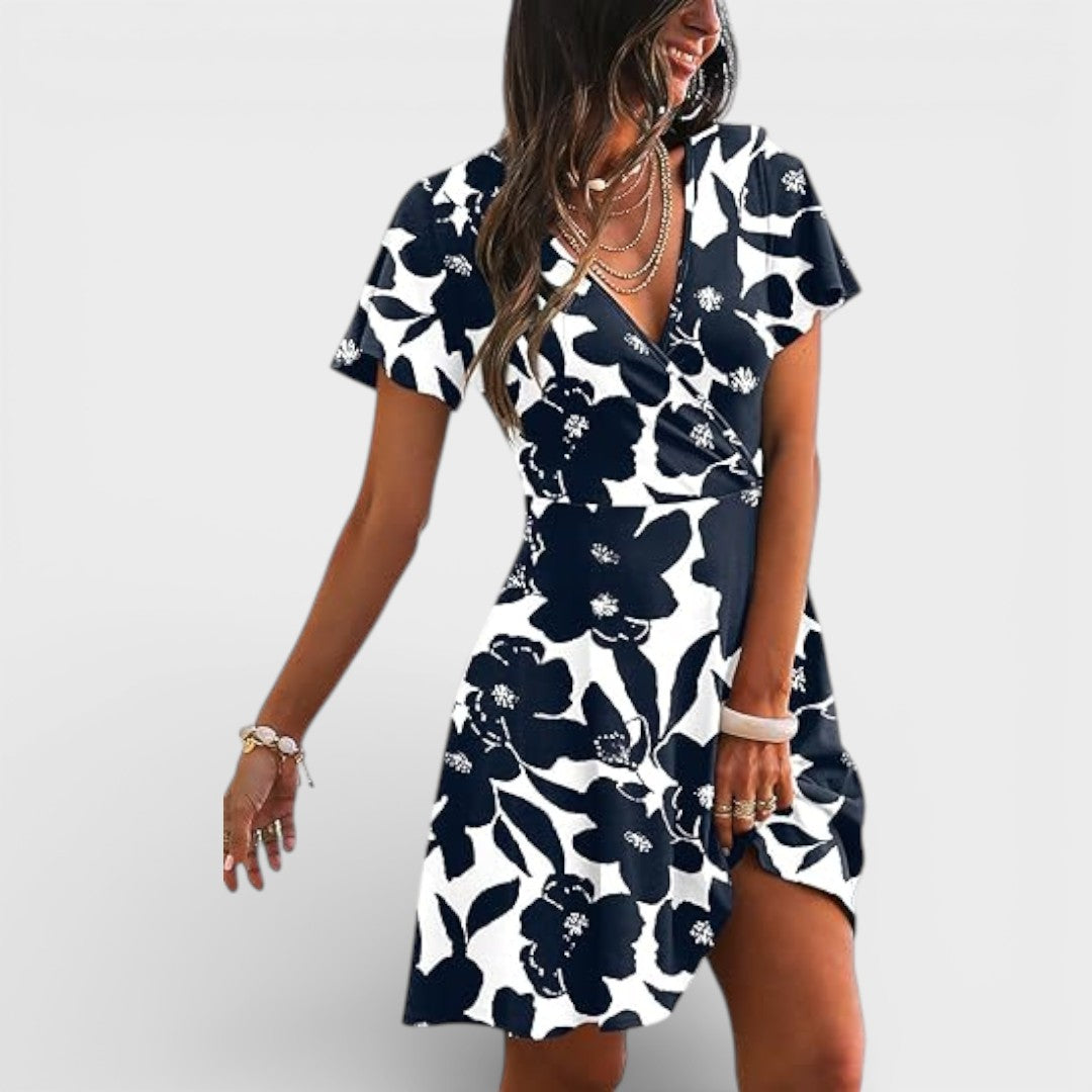 Madison | V Neck Mini Dress