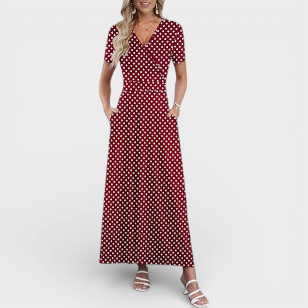 Aurellie |  Floral Print Maxi Dress