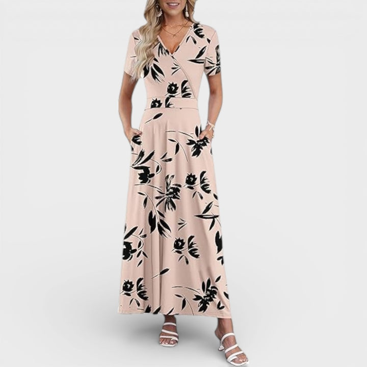 Aurellie |  Floral Print Maxi Dress